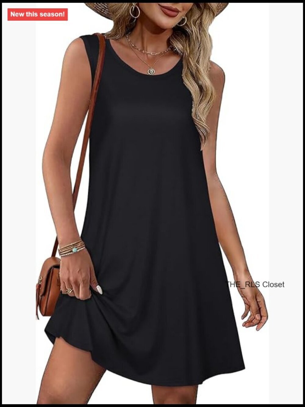Sleeveless Tshirt Sundress with Pockets Casual Beach Cover Up